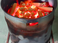 콘크리트 초기 양생과 동절기 보온 관리를 위한 양생용 대나무숯